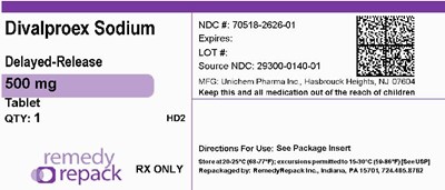Mm2 (Divalproex Sodium  500mg 70518 2626 01)